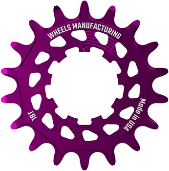 Wheels Manufacturing SOLO HG Cog - 18t, Fits SOLO-HG Kits, Purple EA Drivers and Single Cogs
