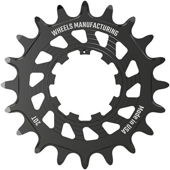Wheels Manufacturing SOLO HG Cog - 20t, Fits SOLO-HG Kits, Black EA Drivers and Single Cogs