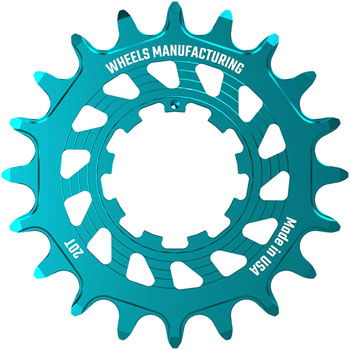 Wheels Manufacturing SOLO HG Cog - 20t, Fits SOLO-HG Kits, Teal EA Drivers and Single Cogs