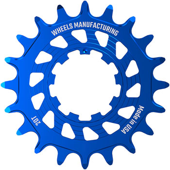 Wheels Manufacturing SOLO HG Cog - 20t, Fits SOLO-HG Kits, Blue EA Drivers and Single Cogs
