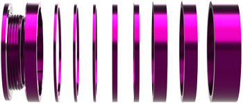 Wheels Manufacturing SOLO-HG Single Speed Conversion Kit - For HG Style Hubs, Purple EA Single-Speed Conversion Kits