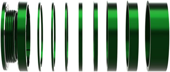 Wheels Manufacturing SOLO-HG Single Speed Conversion Kit - For HG Style Hubs, Green EA Single-Speed Conversion Kits