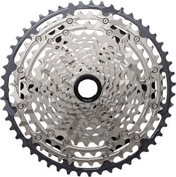 Shimano Deore CS-M7200-12 Cassette - 12-Speed, 10-51t, Hyperglide+, Micro Spline, Silver/Black Silver/Blacke EA Cassettes