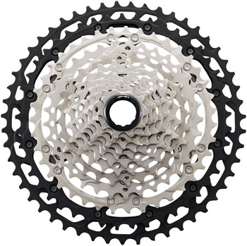 Shimano XT CS-M8100 Cassette - 12-Speed, 10-45t, Silver/Black, Micro Spline Silver/Black EA Cassettes