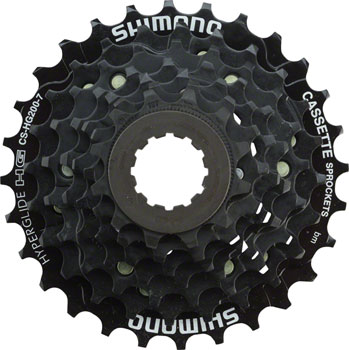 Shimano Tourney CS-HG200 Cassette - 7 Speed, 12-28t, Black EA Cassettes