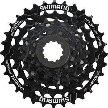 Shimano Tourney CS-HG200 Cassette - 7 Speed, 12-32t, Black EA Cassettes