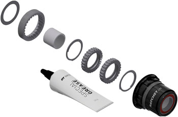 DT Swiss Ratchet LN Freehub Body Upgrade Kit - SRAM XD, Standard, Aluminum, Sealed Bearing, 36T KIT Freehub Body