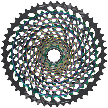 SRAM XX1 Eagle AXS XG-1299 Cassette - 12-Speed, 10-50t, Rainbow, For XD Driver Body Rainbow EA Cassettes