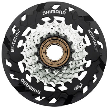 Shimano MF-TZ510-7-CP Multi-Speed Freewheel - 7-Speed, 14-34t EA Multi-Speed Freewheels