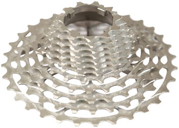 Prestacycle UniBlock PRO Cassette - 12-Speed, For Campagnolo 9-12 Speed Freehub, 11-34t, Silver EA Cassettes