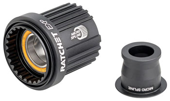 DT Swiss Ratchet EXP Freehub Body - Shimano Micro Spline MTN, Light, Aluminum, Ceramic Bearing, Kit w/ End Cap, 12 x 142/148 mm KIT Freehub Body