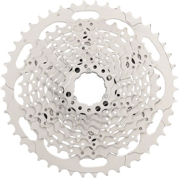 Shimano Deore CS-M4100-10 Cassette - 10-Speed, 11-46t, Silver EA Cassettes