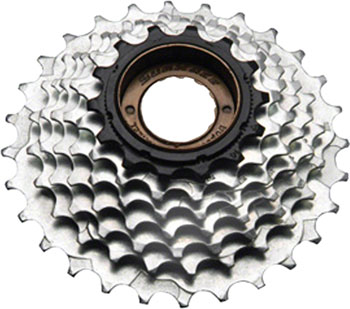 SunRace M2A 6-speed Freewheel - 14-28t, Chrome/Black EA Multi-Speed Freewheels