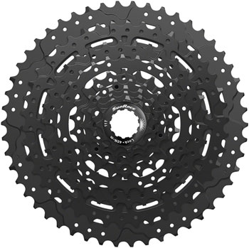 SunRace M993 Cassette - 9-Speed, 11-50t, Alloy Spider and Lockring, ED Black EA Cassettes
