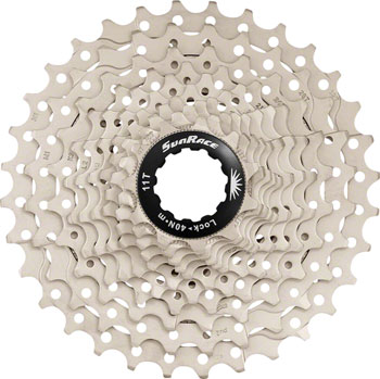 SunRace MS3 Cassette - 10 Speed, 11-42t, Silver EA Cassettes
