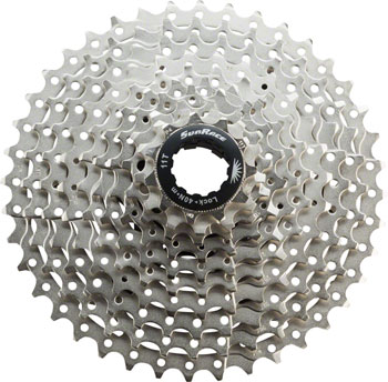 SunRace MS3 Cassette - 10 Speed, 11-40t, Silver EA Cassettes