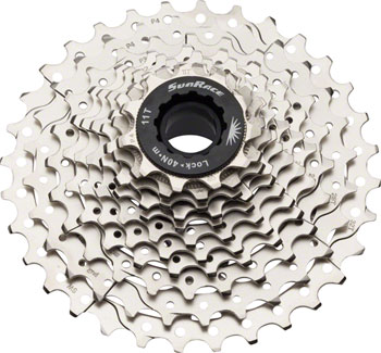 SunRace RS3 Cassette - 11 Speed, 11-32t, Silver EA Cassettes