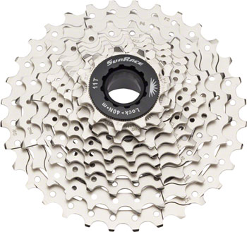 SunRace RS1 Cassette - 10 Speed, 11-32t, Silver EA Cassettes