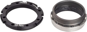 Rohloff Splined Sprocket Adapter with Lock Ring - Gates Carbon Drive EA Internally Geared Hub Part