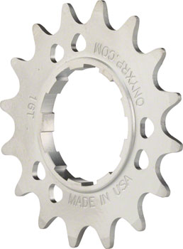 ONYX Racing Products Onyx Stainless Cog: Shimano Compatible, 3/32", 17t EA Drivers and Single Cogs