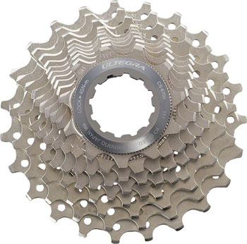 Shimano Ultegra CS-6700 Cassette - 10 Speed, 11-28t, Silver EA Cassettes