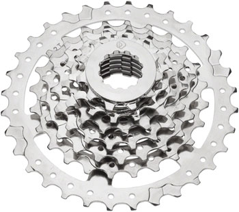 MSW Cassette - 7 Speed, 12-32t, Silver, Nickel Plated Silver EA Cassettes