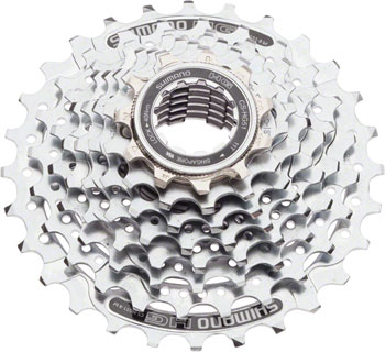 Shimano Alivio CS-HG51 Cassette - 8 Speed, 11-28t, Silver EA Cassettes