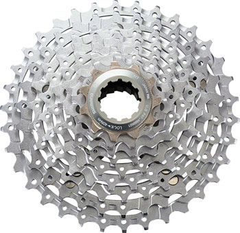 Shimano Deore XT CS-M770 Cassette - 9 Speed, 11-34t, Silver EA Cassettes