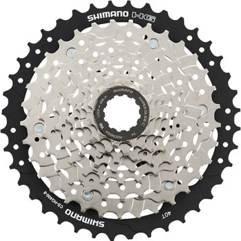 Shimano CS-HG400-8 Cassette - 8 Speed, 11-40t, Silver EA Cassettes