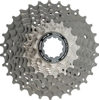 Shimano Dura Ace CS-R9100 Cassette - 11 Speed, 11-30t, Silver/Gray EA Cassettes
