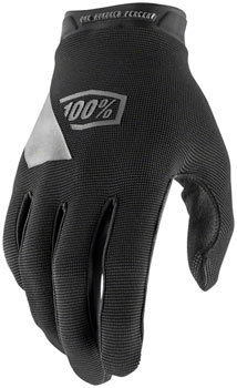100% Ridecamp Youth Gloves - Black, Full Finger, Medium Black PAA Gloves