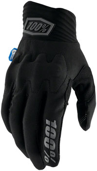 100% Cognito Smart Shock Gloves - Black, Full Finger, Small Black PAA Gloves