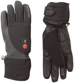 SealSkinz Upwell Heated Gloves - Black, X-Large Black PAA Gloves