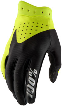 100% Itrack Gloves - Black/Fluo Yellow, Medium Black/Fluo Yello PAA Gloves