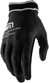100% Ridefit Gloves - Black, Small Black PAA Gloves