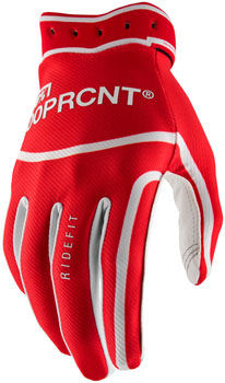100% Ridefit Gloves - Red, Small Red PAA Gloves