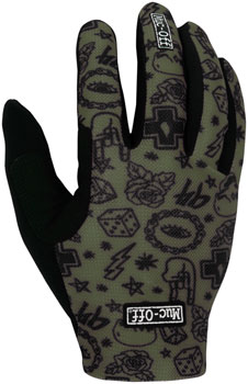 Muc-Off Summer Lightweight Mesh Rider Gloves - Green, Xlarge Green PAA Gloves