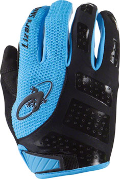 Lizard Skins Monitor SL Gloves - Jet Black/Electric Blue, Full Finger, Medium Jet Black/Electric Blue PAA Gloves