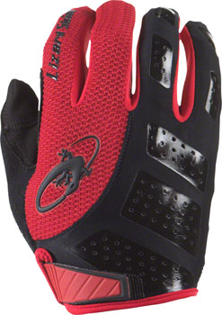 Lizard Skins Monitor SL Gloves - Jet Black/Crimson, Full Finger, Small Jet Black/Crimson PAA Gloves