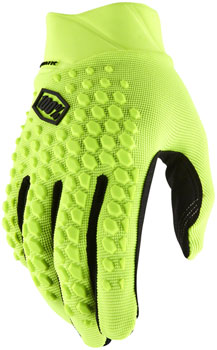 100% Geomatic Gloves - Flourescent Yellow, Full Finger, Men's, Medium Yellow PAA Gloves