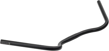 Surly Open Bar 2.0 Handlebar - 25.4mm Clamp, 714mm Width, 40mm Rise, Aluminum, Black EA Cruiser/Multi-Position Handlebar