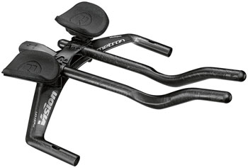Vision TFA Integrated Handlebar/Aero Bar - Carbon, Integrated 90mm, 40cm, Black, JS Bend Black EA Integrated Handlebar/Aero Bar