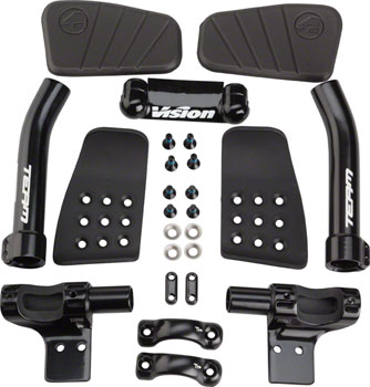 Vision Team Mini Clip On Aero Bars Black EA Clip-On Aero Bar