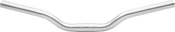 Nitto B259 Urban Riser Handlebar: 25.4mm Bar Clamp 12 Degree Bend 50mm Rise 500mm Width Chromoly Silver EA Cruiser/Multi-Position Handlebar