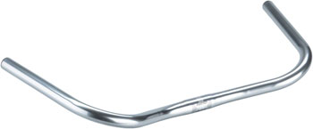 Nitto B352 North Road Handlebar: 25.4mm Bar Clamp 60 Degree Bend 60mm Rise 550mm Width Chromoly Silver EA Cruiser/Multi-Position Handlebar