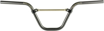 Renthal Moto 20 BMX Handlebar - 7.5 Rise, Black/Gold V2 Black/Gold EA BMX Handlebar