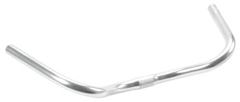 Nitto Swept Back Handlebar: 25.4mm Bar Clamp 70 Degree Bend 65mm Rise 485mm Width Alloy Silver EA Cruiser/Multi-Position Handlebar
