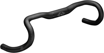 Profile Design DRV/GMR Drop Handlebar - 44cm, 137mm Drop, 75mm Reach, 31.8mm, 9mm Rise, Black Matte Black EA Drop Handlebar