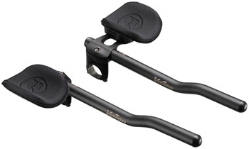 Vision Trimax Clip-On Aerobar, Alloy, 31.8mm Clamp, Internal Cable Routing, Di2 Compatible - Black EA Clip-On Aero Bar