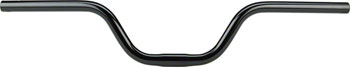 MSW High-Rise Bar 100mm Rise w/ 15d Sweep, Black EA Cruiser/Multi-Position Handlebar